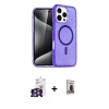 MARSİLYAN™- iPhone 16 Pro Max Kılıf Nova Asil Prime - Siyah Bilvis Hayalet Cam Ekran Koruyucu + Bilvis Titan Kamera Lens - GS