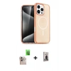 MARSİLYAN™- iPhone 16 Pro Max Kılıf Nova Asil Prime - Siyah Bilvis Hayalet Cam Ekran Koruyucu + Natural Grey Raze Metal Kamera Lens