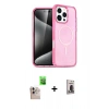 MARSİLYAN™- iPhone 16 Pro Max Kılıf Nova Asil Prime - Siyah Bilvis Hayalet Cam Ekran Koruyucu + Natural Grey Raze Metal Kamera Lens