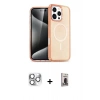MARSİLYAN™- iPhone 16 Pro Max Kılıf Nova Asil Prime - Siyah Bilvis Hayalet Cam Ekran Koruyucu + Pers Alüminyum Kamera Lens - GS
