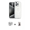 MARSİLYAN™- iPhone 16 Pro Max Kılıf Nova Asil Prime - Siyah Bilvis Hayalet Cam Ekran Koruyucu + Pers Alüminyum Kamera Lens - GS