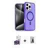 MARSİLYAN™- iPhone 16 Pro Max Kılıf Nova Asil Prime - Siyah Bilvis Hayalet Cam Ekran Koruyucu + Siyah Bilvis Titan Kamera Lens