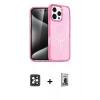 MARSİLYAN™- iPhone 16 Pro Max Kılıf Nova Asil Prime - Siyah Bilvis Hayalet Cam Ekran Koruyucu + Siyah PVD Metal Kamera Lens