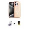 MARSİLYAN™- iPhone 16 Pro Max Kılıf Nova Asil Prime - Siyah Buffer Cam Ekran Koruyucu + Bilvis Titan Kamera Lens - TMGI