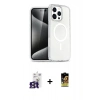 MARSİLYAN™- iPhone 16 Pro Max Kılıf Nova Asil Prime - Siyah Buffer Cam Ekran Koruyucu + Bilvis Titan Kamera Lens - TMGI