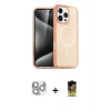 MARSİLYAN™- iPhone 16 Pro Max Kılıf Nova Asil Prime - Siyah Buffer Cam Ekran Koruyucu + Pers Alüminyum Kamera Lens - GS