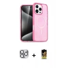 MARSİLYAN™- iPhone 16 Pro Max Kılıf Nova Asil Prime - Siyah Buffer Cam Ekran Koruyucu + Pers Alüminyum Kamera Lens - GI