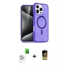 MARSİLYAN™- iPhone 16 Pro Max Kılıf Nova Asil Prime - Siyah Buffer Cam Ekran Koruyucu + Raze Metal Kamera Lens - BZ