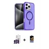 MARSİLYAN™- iPhone 16 Pro Max Kılıf Nova Asil Prime - Siyah Buffer Hayalet Cam Ekran Koruyucu + Bilvis Titan Kamera Lens - GS