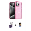 MARSİLYAN™- iPhone 16 Pro Max Kılıf Nova Asil Prime - Siyah Buffer Hayalet Cam Ekran Koruyucu + Bilvis Titan Kamera Lens - SH
