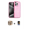 MARSİLYAN™- iPhone 16 Pro Max Kılıf Nova Asil Prime - Siyah Buffer Hayalet Cam Ekran Koruyucu + Çöl Titanyum Pers Alüminyum Kamera Lens