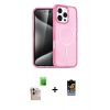 MARSİLYAN™- iPhone 16 Pro Max Kılıf Nova Asil Prime - Siyah Buffer Hayalet Cam Ekran Koruyucu + Raze Metal Kamera Lens - NLGY