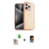 MARSİLYAN™- iPhone 16 Pro Max Kılıf Nova Asil Prime - Siyah Buffer Hayalet Cam Ekran Koruyucu + Raze Metal Kamera Lens - NLGY