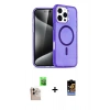 MARSİLYAN™- iPhone 16 Pro Max Kılıf Nova Asil Prime - Siyah Buffer Hayalet Cam Ekran Koruyucu + Raze Metal Kamera Lens - NLGY