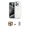 MARSİLYAN™- iPhone 16 Pro Max Kılıf Nova Asil Prime - Siyah Joko Magic 5D Cam + Pers Alüminyum Kamera Lens - CLTM