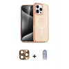 MARSİLYAN™- iPhone 16 Pro Max Kılıf Nova Asil Prime - Siyah Joko Magic 5D Cam + Pers Alüminyum Kamera Lens - CLTM