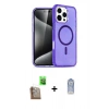 MARSİLYAN™- iPhone 16 Pro Max Kılıf Nova Asil Prime - Siyah Joko Magic 5D Cam + Çöl Titanyum Raze Metal Kamera Lens