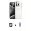 MARSİLYAN™- iPhone 16 Pro Max Kılıf Nova Asil Prime - Siyah Joko Magic 5D Cam + Gold PVD Metal Kamera Lens