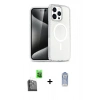 MARSİLYAN™- iPhone 16 Pro Max Kılıf Nova Asil Prime - Siyah Joko Magic 5D Cam + Raze Metal Kamera Lens - SH