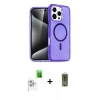 MARSİLYAN™- iPhone 16 Pro Max Kılıf Nova Asil Prime - Siyah Joko Magic 5D Hayalet Cam + Raze Metal Kamera Lens - BZ