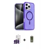 MARSİLYAN™- iPhone 16 Pro Max Kılıf Nova Asil Prime - Siyah Joko Magic 5D Hayalet Cam + Bilvis Titan Kamera Lens - SH