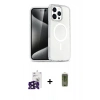 MARSİLYAN™- iPhone 16 Pro Max Kılıf Nova Asil Prime - Siyah Joko Magic 5D Hayalet Cam + Bilvis Titan Kamera Lens - SH