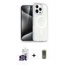 MARSİLYAN™- iPhone 16 Pro Max Kılıf Nova Asil Prime - Siyah Joko Magic 5D Hayalet Cam + Bilvis Titan Kamera Lens - GS