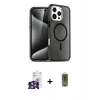 MARSİLYAN™- iPhone 16 Pro Max Kılıf Nova Asil Prime - Siyah Joko Magic 5D Hayalet Cam + Bilvis Titan Kamera Lens - GS