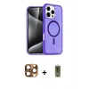 MARSİLYAN™- iPhone 16 Pro Max Kılıf Nova Asil Prime - Siyah Joko Magic 5D Hayalet Cam + Pers Alüminyum Kamera Lens - CLTM