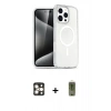 MARSİLYAN™- iPhone 16 Pro Max Kılıf Nova Asil Prime - Siyah Joko Magic 5D Hayalet Cam + Gold PVD Metal Kamera Lens