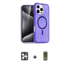 MARSİLYAN™- iPhone 16 Pro Max Kılıf Nova Asil Prime - Siyah Joko Magic 5D Hayalet Cam + Gold PVD Metal Kamera Lens