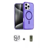 MARSİLYAN™- iPhone 16 Pro Max Kılıf Nova Asil Prime - Siyah Joko Magic 5D Hayalet Cam + Pers Alüminyum Kamera Lens - GS