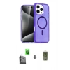 MARSİLYAN™- iPhone 16 Pro Max Kılıf Nova Asil Prime - Siyah Joko Magic 5D Hayalet Cam + Raze Metal Kamera Lens - SH