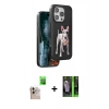 MARSİLYAN™- iPhone 16 Pro Max Kılıf Nova Form Koleksiyonu - Şeffaf 360 Full Body Arka Koruyucu + Natural Grey Raze Metal Kamera Lens