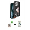 MARSİLYAN™- iPhone 16 Pro Max Kılıf Nova Form Koleksiyonu - Şeffaf Pasifik Cam Ekran Koruyucu + Natural Grey Raze Metal Kamera Lens