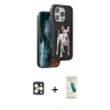 MARSİLYAN™- iPhone 16 Pro Max Kılıf Nova Form Koleksiyonu - Şeffaf Pasifik Cam Ekran Koruyucu + PVD Metal Kamera Lens - GD