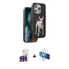 MARSİLYAN™- iPhone 16 Pro Max Kılıf Nova Form Koleksiyonu - Siyah 3D Antistatik Cam Ekran Koruyucu + Bilvis Titan Kamera Lens - SH