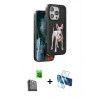 MARSİLYAN™- iPhone 16 Pro Max Kılıf Nova Form Koleksiyonu - Siyah 3D Antistatik Cam Ekran Koruyucu + Raze Metal Kamera Lens - SH
