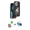 MARSİLYAN™- iPhone 16 Pro Max Kılıf Nova Form Koleksiyonu - Siyah 3D Antistatik Cam Ekran Koruyucu + Raze Metal Kamera Lens - CLTM