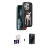 MARSİLYAN™- iPhone 16 Pro Max Kılıf Nova Form Koleksiyonu - Siyah 3D Antistatik Hayalet Cam Ekran Koruyucu + Bilvis Titan Kamera Lens - GS