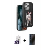 MARSİLYAN™- iPhone 16 Pro Max Kılıf Nova Form Koleksiyonu - Siyah 3D Antistatik Hayalet Cam Ekran Koruyucu + Bilvis Titan Kamera Lens - TMGI
