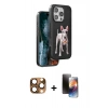 MARSİLYAN™- iPhone 16 Pro Max Kılıf Nova Form Koleksiyonu - Siyah 3D Antistatik Mat Seramik Nano Ekran Koruyucu + Pers Alüminyum Kamera Lens - CLTM