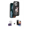 MARSİLYAN™- iPhone 16 Pro Max Kılıf Nova Form Koleksiyonu - Siyah 3D Antistatik Mat Seramik Nano Ekran Koruyucu + Bilvis Titan Kamera Lens - SH