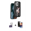 MARSİLYAN™- iPhone 16 Pro Max Kılıf Nova Form Koleksiyonu - Siyah 3D Antistatik Mat Seramik Nano Ekran Koruyucu + Bilvis Titan Kamera Lens - TMGI