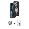 MARSİLYAN™- iPhone 16 Pro Max Kılıf Nova Form Koleksiyonu - Siyah Bilvis 3X AR HD Cam Ekran Koruyucu + Pers Alüminyum Kamera Lens - GI