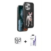 MARSİLYAN™- iPhone 16 Pro Max Kılıf Nova Form Koleksiyonu - Siyah Bilvis 3X AR HD Cam Ekran Koruyucu + Pers Alüminyum Kamera Lens - GS