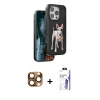 MARSİLYAN™- iPhone 16 Pro Max Kılıf Nova Form Koleksiyonu - Siyah Bilvis 3X AR HD Cam Ekran Koruyucu + Pers Alüminyum Kamera Lens - CLTM