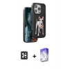 MARSİLYAN™- iPhone 16 Pro Max Kılıf Nova Form Koleksiyonu - Siyah Bilvis 5in1 3D Magic Cam Ekran Koruyucu + Siyah PVD Metal Kamera Lens