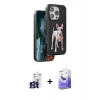 MARSİLYAN™- iPhone 16 Pro Max Kılıf Nova Form Koleksiyonu - Siyah Bilvis 5in1 5D Magic Hayalet Cam Ekran Koruyucu + Titanyum Gri Bilvis Titan Kamera Lens