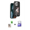 MARSİLYAN™- iPhone 16 Pro Max Kılıf Nova Form Koleksiyonu - Siyah Bilvis 5in1 5D Magic Hayalet Cam Ekran Koruyucu + Raze Metal Kamera Lens - NLGY